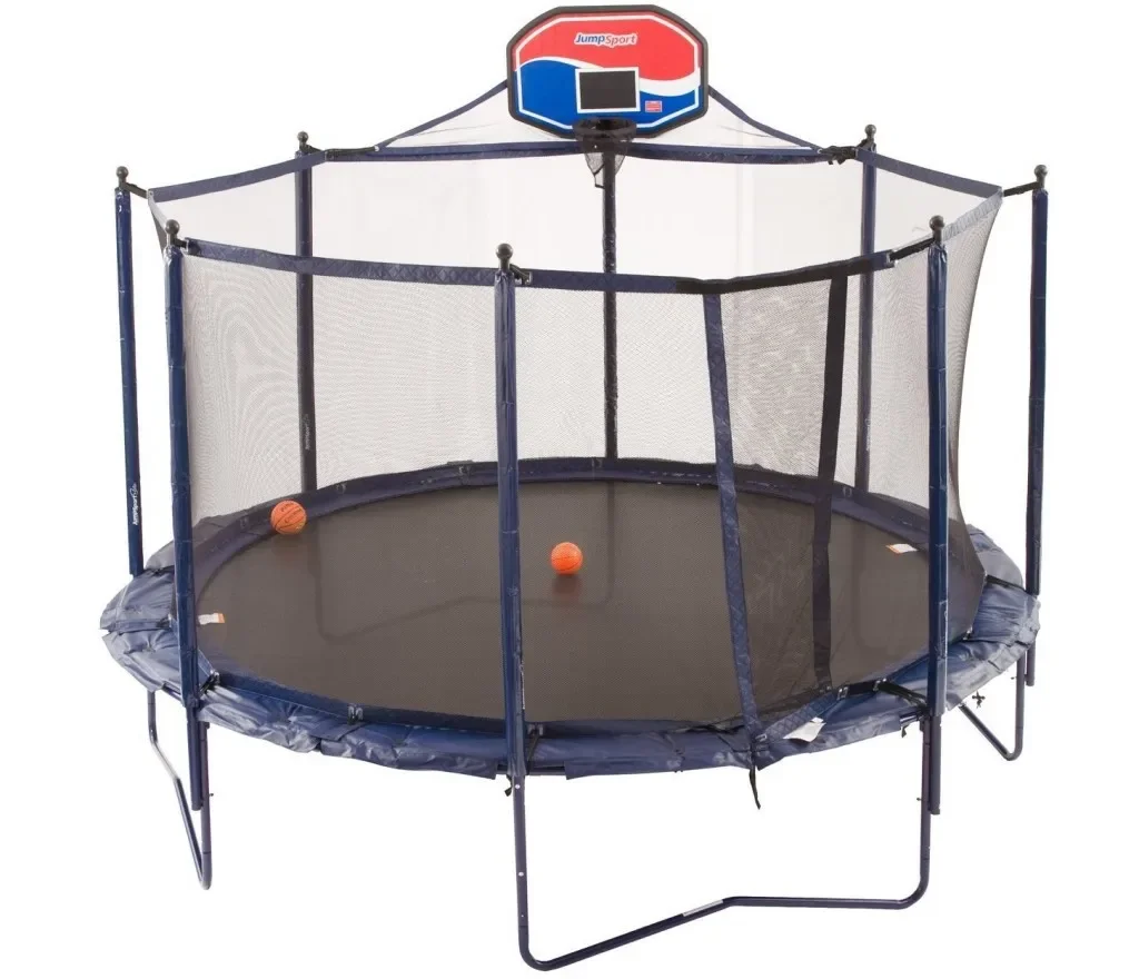 Trampolines Garden Park Large Round Children's Outdoor Trampoline for Kids with Enclosure Net