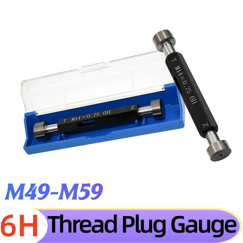 1PCS M49-M59 Metric Gauge High Precision 6H Internal Screw Gage Pitch Thread Test Tool for Precision Engineering