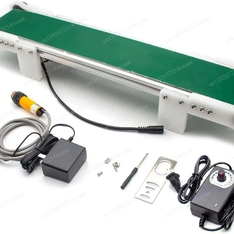 Small Desktop Conveyor Belt 35-100cm with Auto Counter, DIY Small Production Line Friction Experimental Device