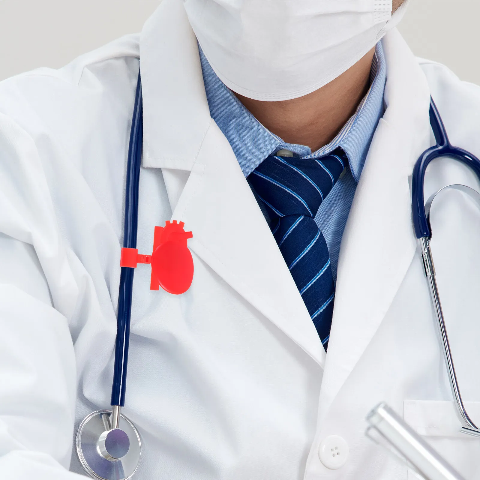 

10Pcs Stethoscope Blank Name Tag Plastic Id Holder for Nurses Doctors Reliable Medical Teaching Tools Portable Stethoscope