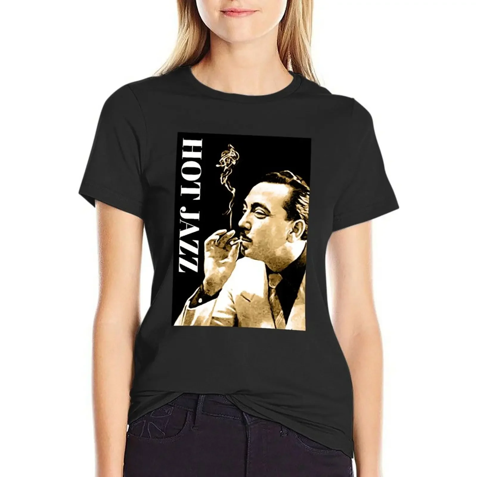 

Hot Jazz 3 T-Shirt tops customizeds new edition summer tops Women's clothing