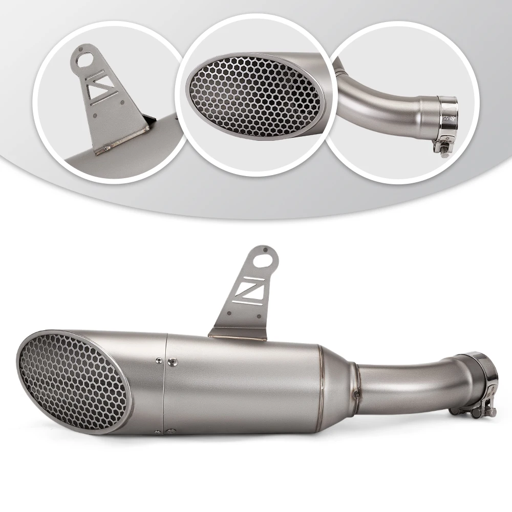 

For ZX4R ZX-4R ZX4RR ZX-4RR Motorcycle Exhaust Tail Pipe Net Cover Muffler Silencer Original Interface Connect Front Pipe