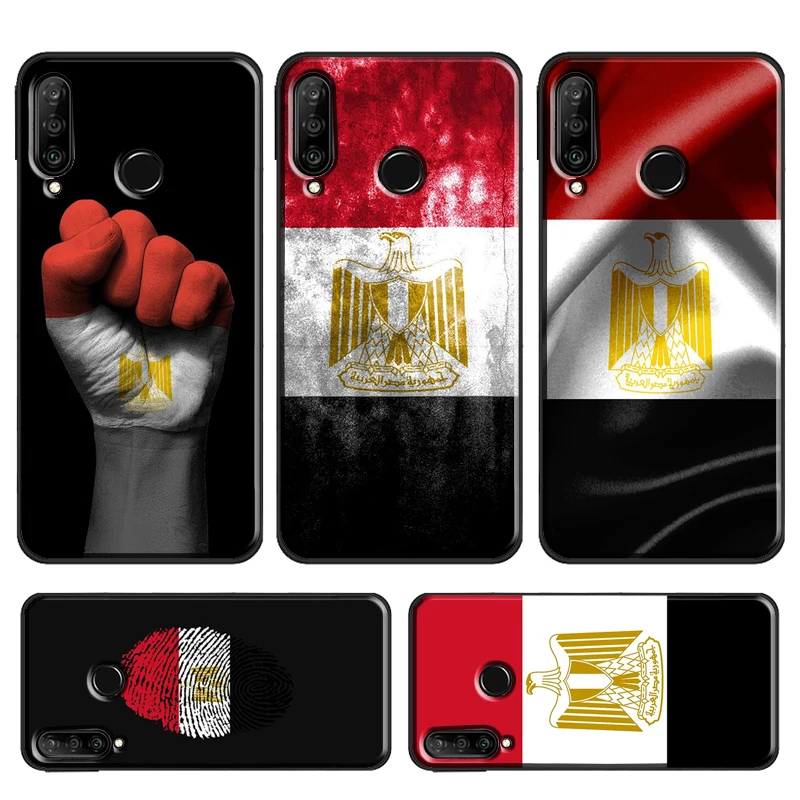 Egypt Flag Case For Huawei P40 Lite P20 P30 Pro P Smart Z 2019 Mate 20 Lite Nova 5T Honor 50 10i 8X 9X