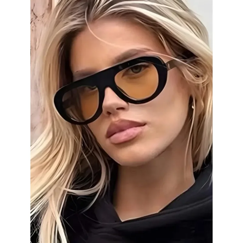 New Y2K Retro Round Sunglasses Trendy Leopard Print Simple Glasses Vintage Unisex Eyewear for Women Men Fashion Oculos