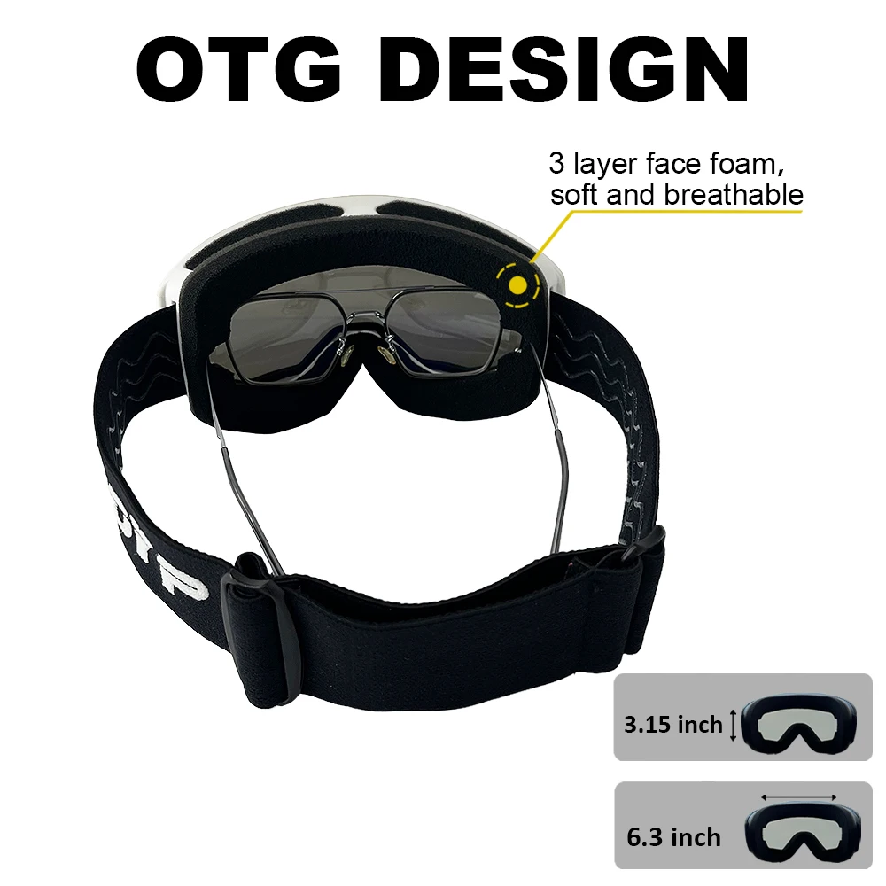 نظارات التزلج يندبروف الدراجات النارية نظارات الشتاء مكافحة الضباب على الجليد نظارات التزلج قناع التزلج التكتيكية حملق النظارات الشمسية #4