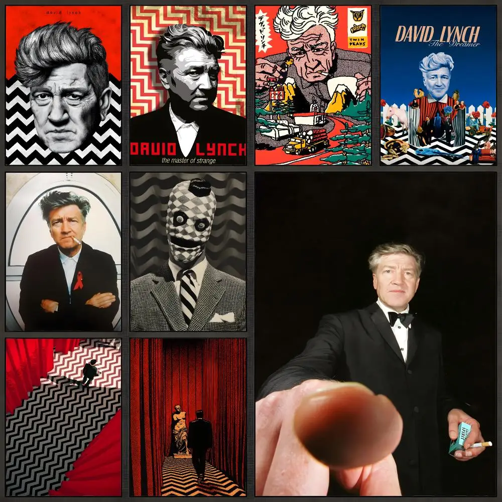 Director David Lynch Surreal Cinema Poster Peel And Stick Wall Art PP Waterproof HD Bedroom Living Room Home Decor Gift