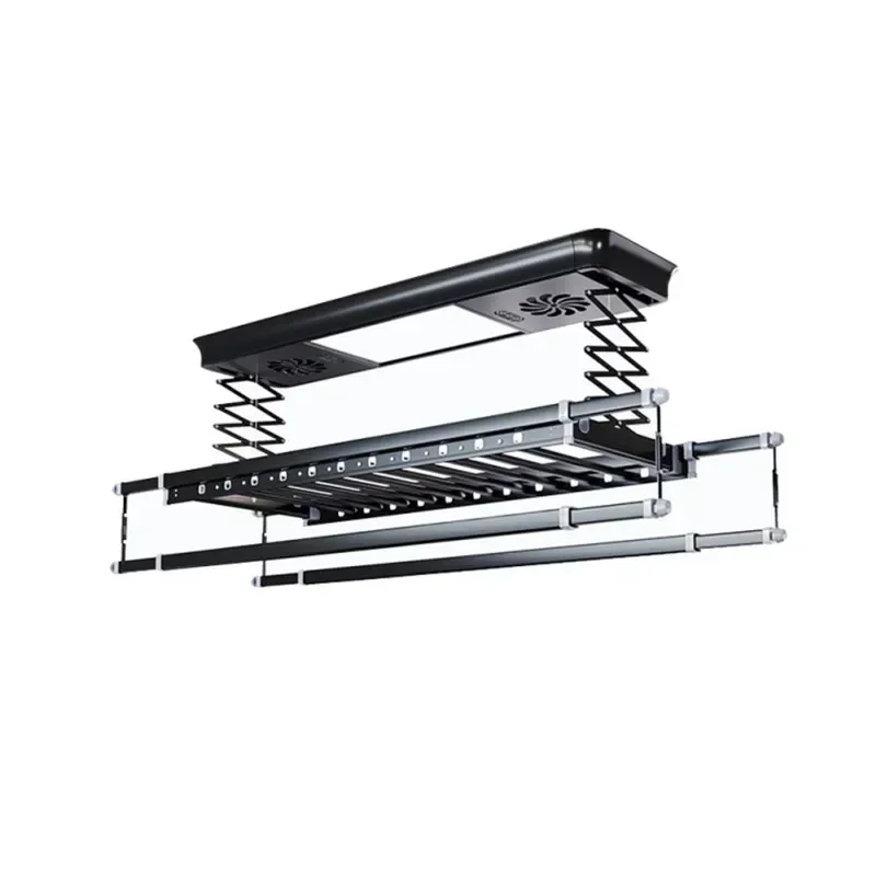 Electric Drying Rack Balcony Intelligent Remote Control Automatic Lifting Hanger Home Four Rod Telescopic Drying Rack