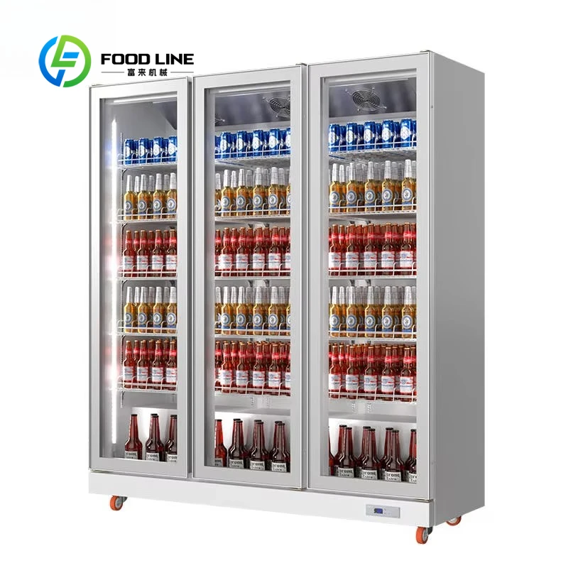 Customized size Commercial grocery store, convenience store, supermarket, vertical display refrigerator, freezer