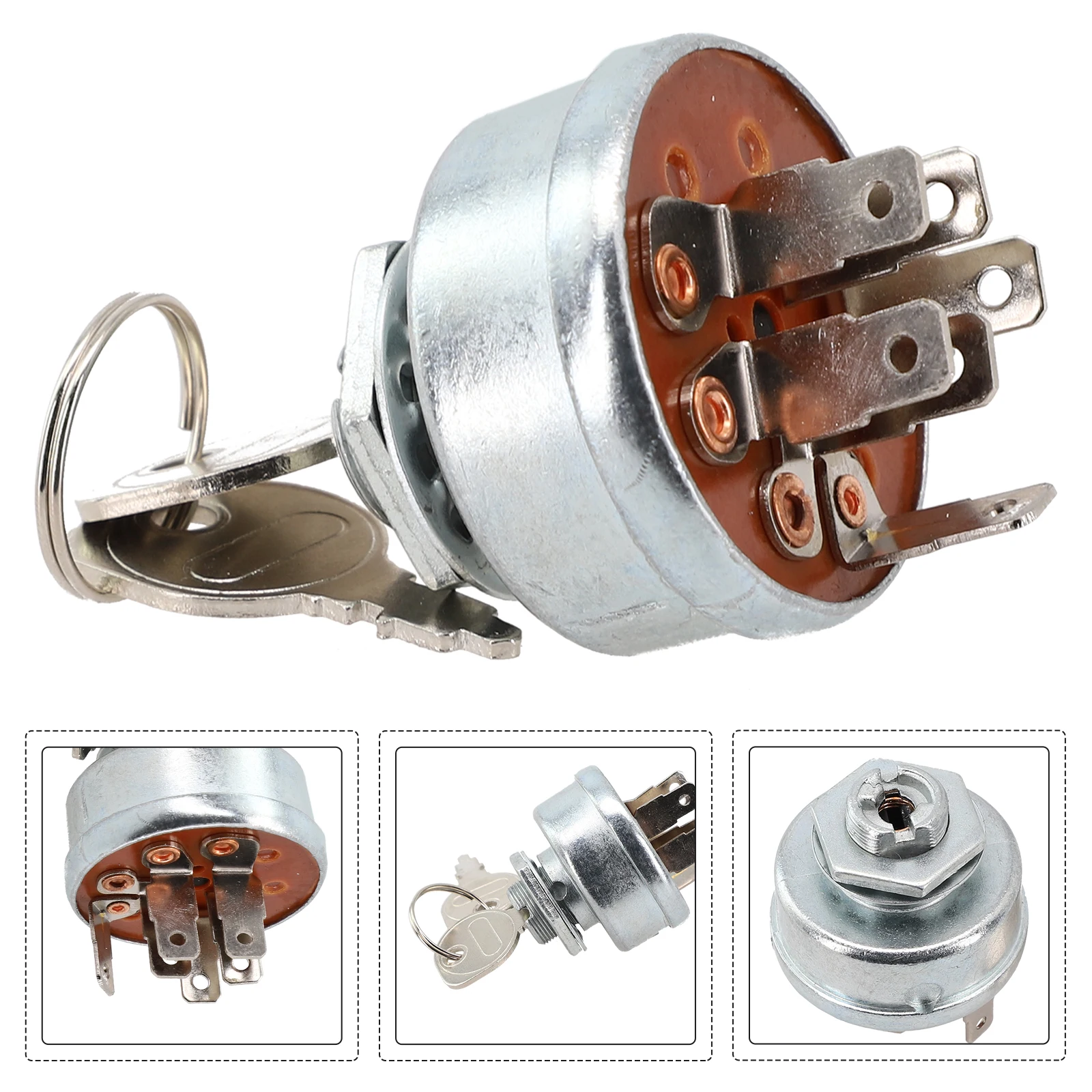 1 pz interruttore di avviamento di accensione con 2 tasti per 131095 430-334 27-2360 tosaerba attrezzi elettrici da giardino accessori di ricambio