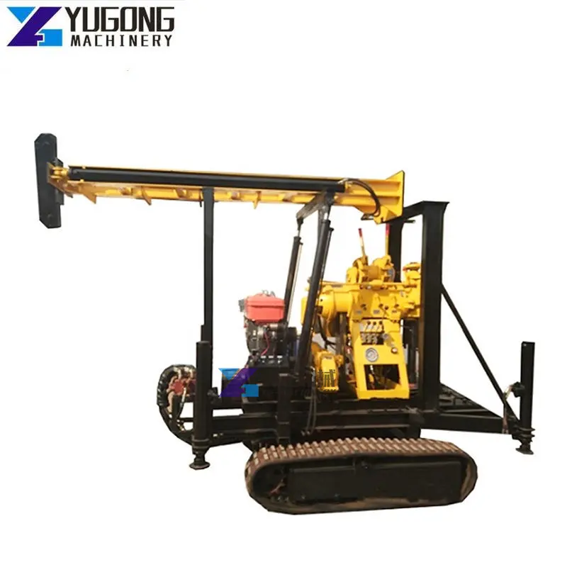 Beste Prijs 200 Meter Grond Boorgat Waterput Boormachine Rupsgiepte Diamant Roterende Kern Waterput Boren Rig