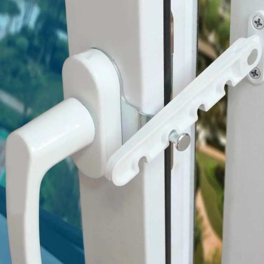 Janela Limiter Trava para Porta e Janelas, Proteção de Segurança Infantil, Casement Vento Brace Sash Lock, Rolha de posição, Home Security