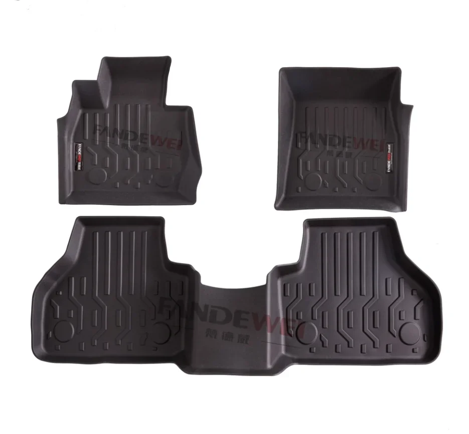 Black Rubber All Weather Protection Car Mats Eco-Friendly Car Floor Mat for BMW X3