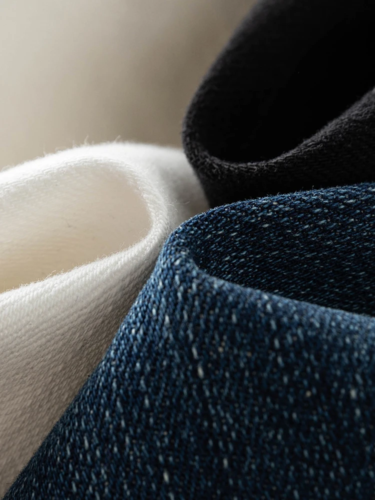 DUSHU High Waist Women Cotton Elastic Denim Jeans Office Lady White Casual All-Match Pants Scrambled Cut 2023 Spring Women Jean