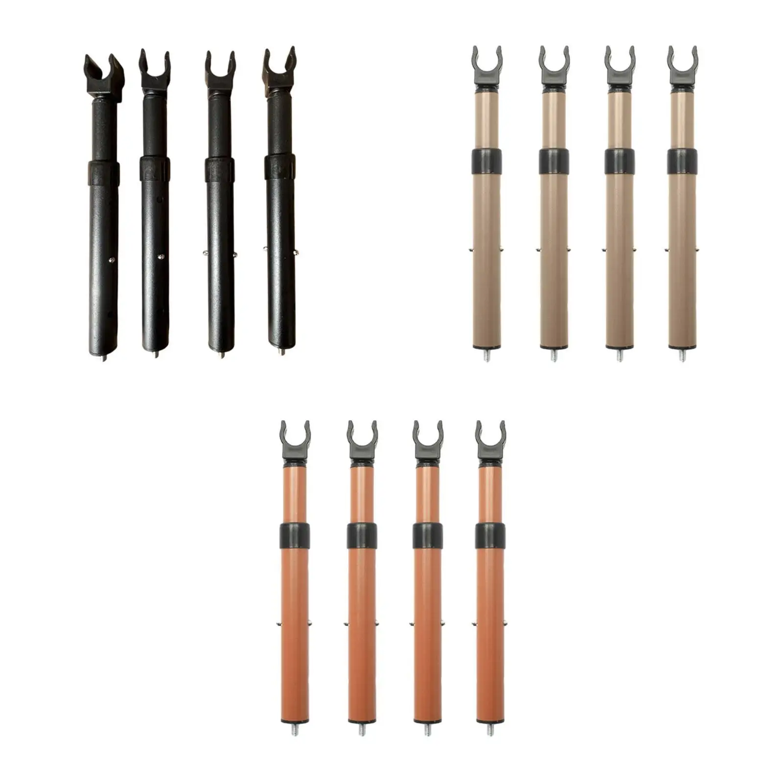 

4x Camping Cart Table Support Rod Lifting Bracket Equipment Holder Lifting Rod Telescopic Desk Leg for Wagon Cart Hiking