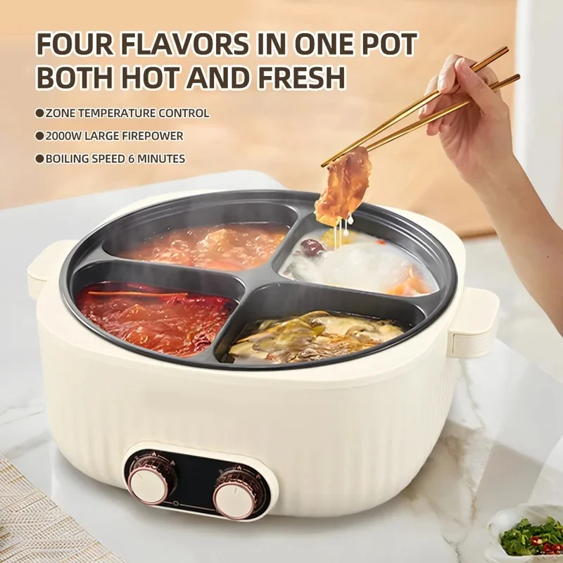 

6L Multi Cooker Household Large Capacity Four-Grid Hot Pot Eletrodomesticos Para Cozinha Panelas
