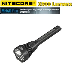 Nitecore-MH40プロ懐中電灯,USB-C充電式,uhi 40 LED,ワイヤレスリモートスイッチ,長距離,1300m, 10000mahバッテリー