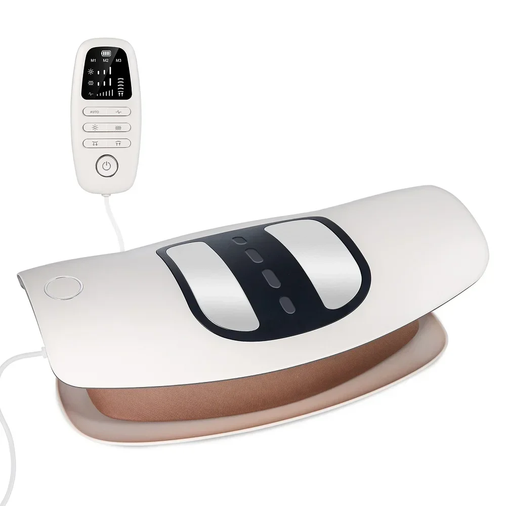 Adjustable Lumbar Traction Massager Electric Back Massage Device Vibration Waist Massager Waist Spine Support Massage Machine