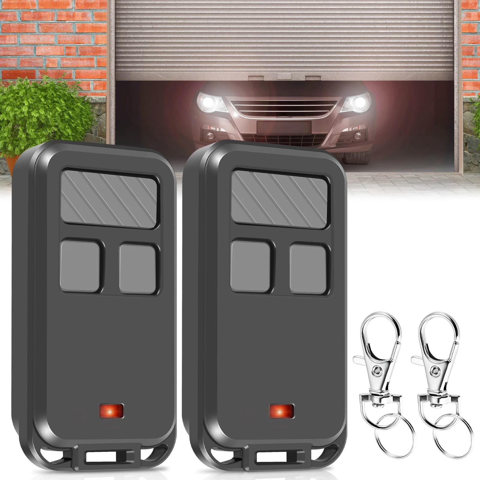 

2Pcs Garage Door Opener Remote 890MAX Universal Garage Door Remote Replacement Portable 3 Button Garage Gate Opener Remote for