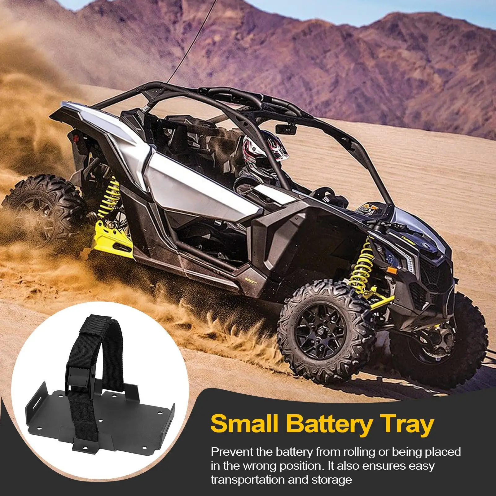 Small Battery Tray Small Mounting Battery Holder Box Boat Electrical Equipment for Motorcycles Generators Jetskis ATVs Kayaks