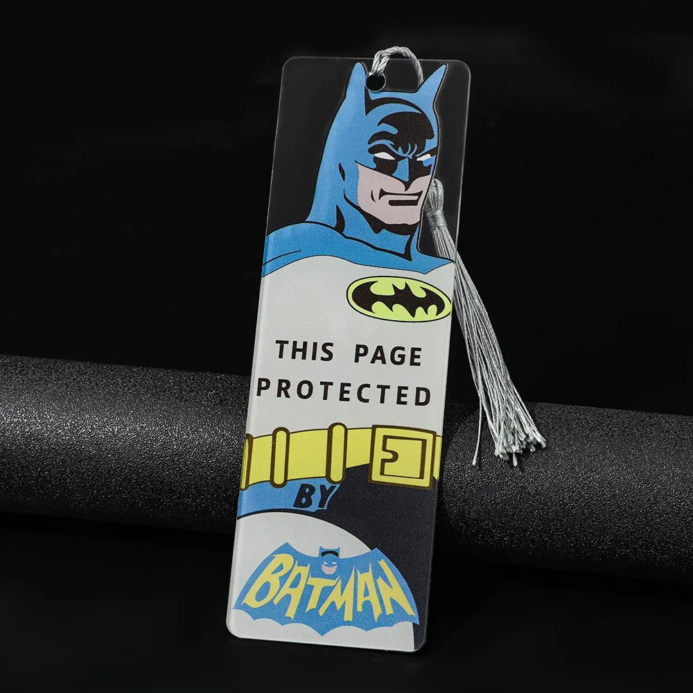 DC Superhero Batman Tassel Bookmark Creative CartoonPage Holder Stationery Gift for Book Lovers And Students Gift For Classmates