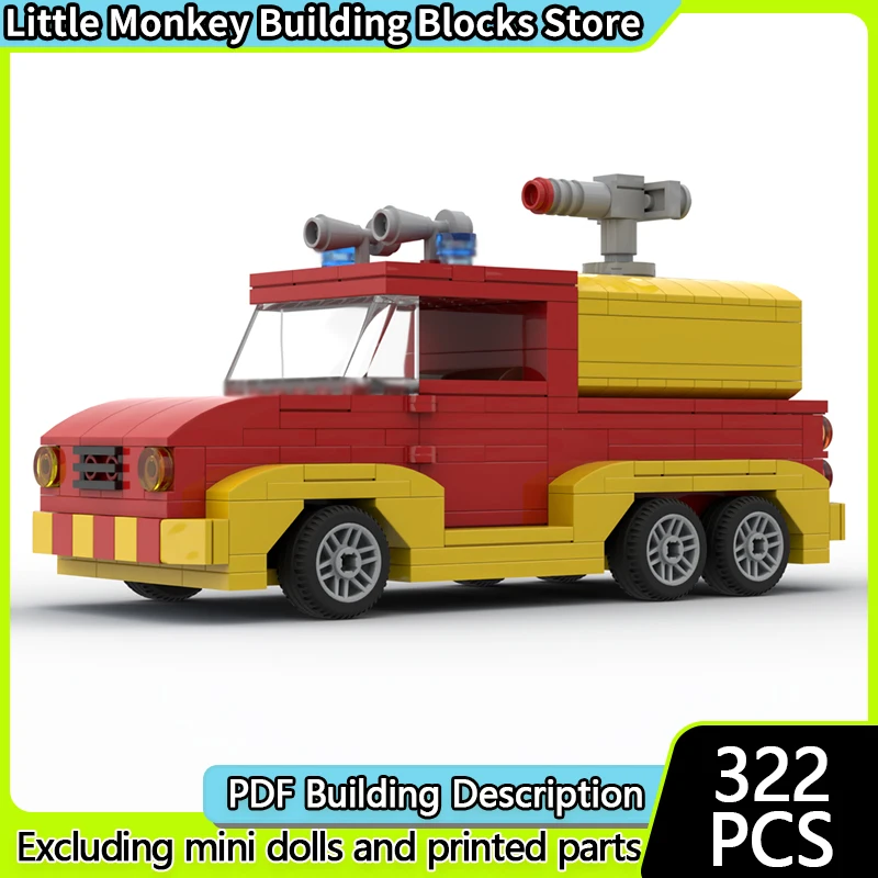 

Urban Rescue Vehicles Model MOC Building Bricks Fire Truck Modular Technology Children Holiday Gifts Assemble Toys Suit
