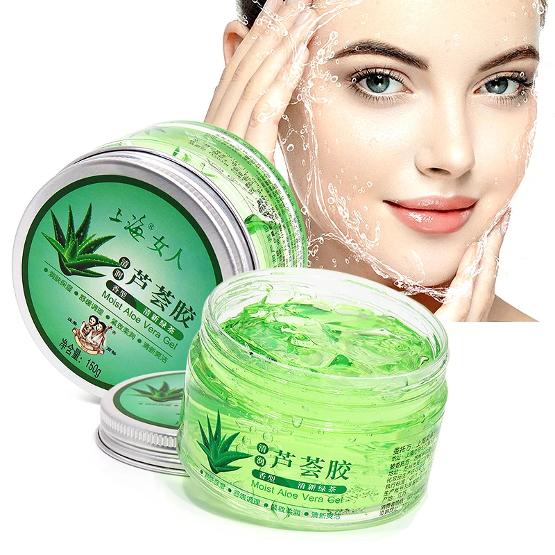 Shanghai Beauty Moist Aloe Vera Gel Nourishing Moisturizing Soothing Conditioning Firming Softening Fresh Clean