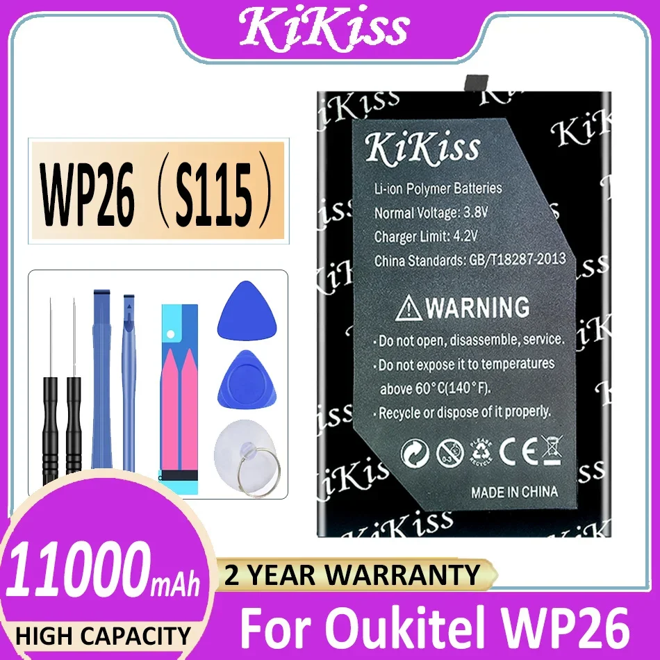 

KiKiss Battery Bateria WP26 (S115) 11000mAh For Oukitel WP26 Bateria