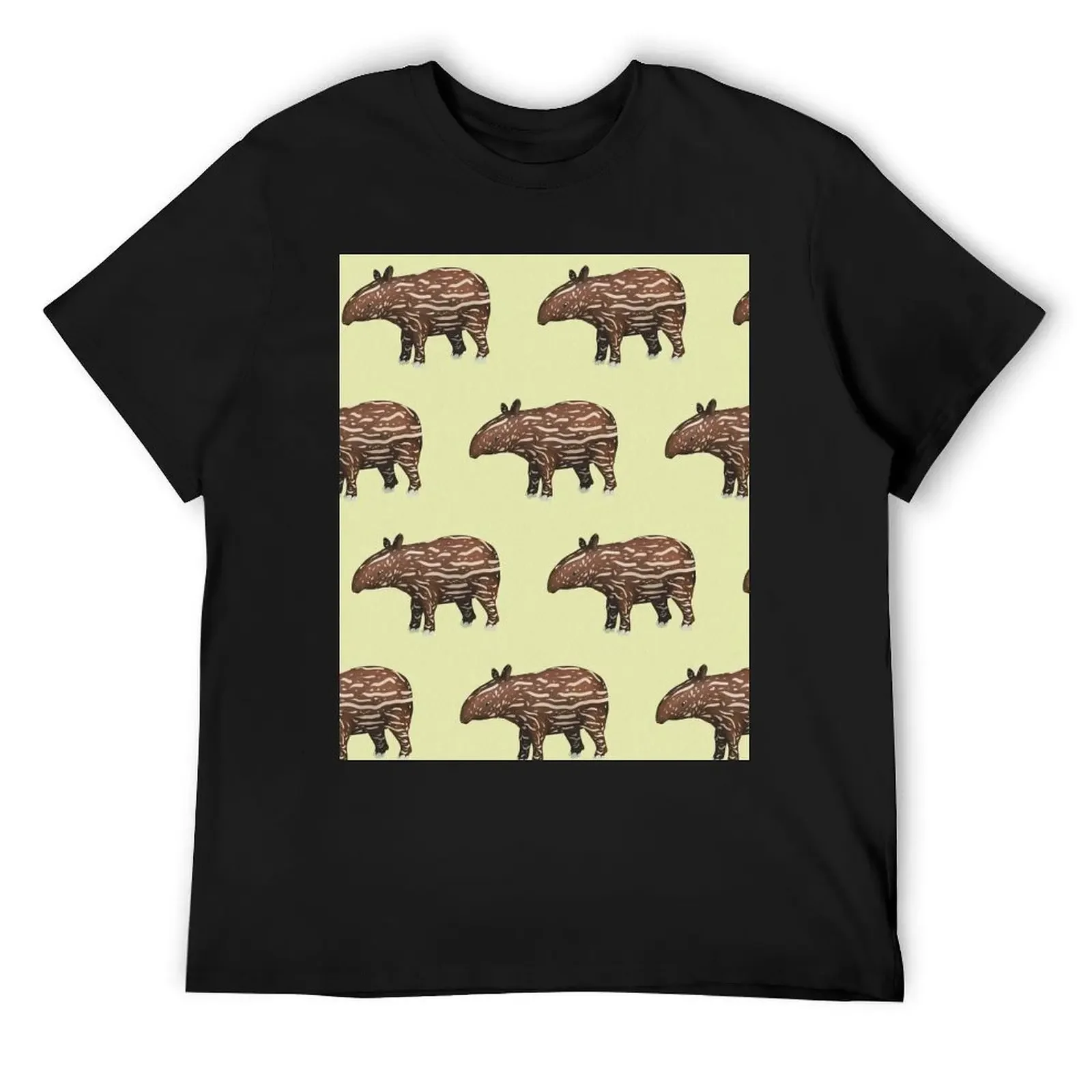 

Animals of Malaysia - Baby Malayan Tapir T-Shirt anime figures blanks plus size tops shirts graphic plain black t shirts men