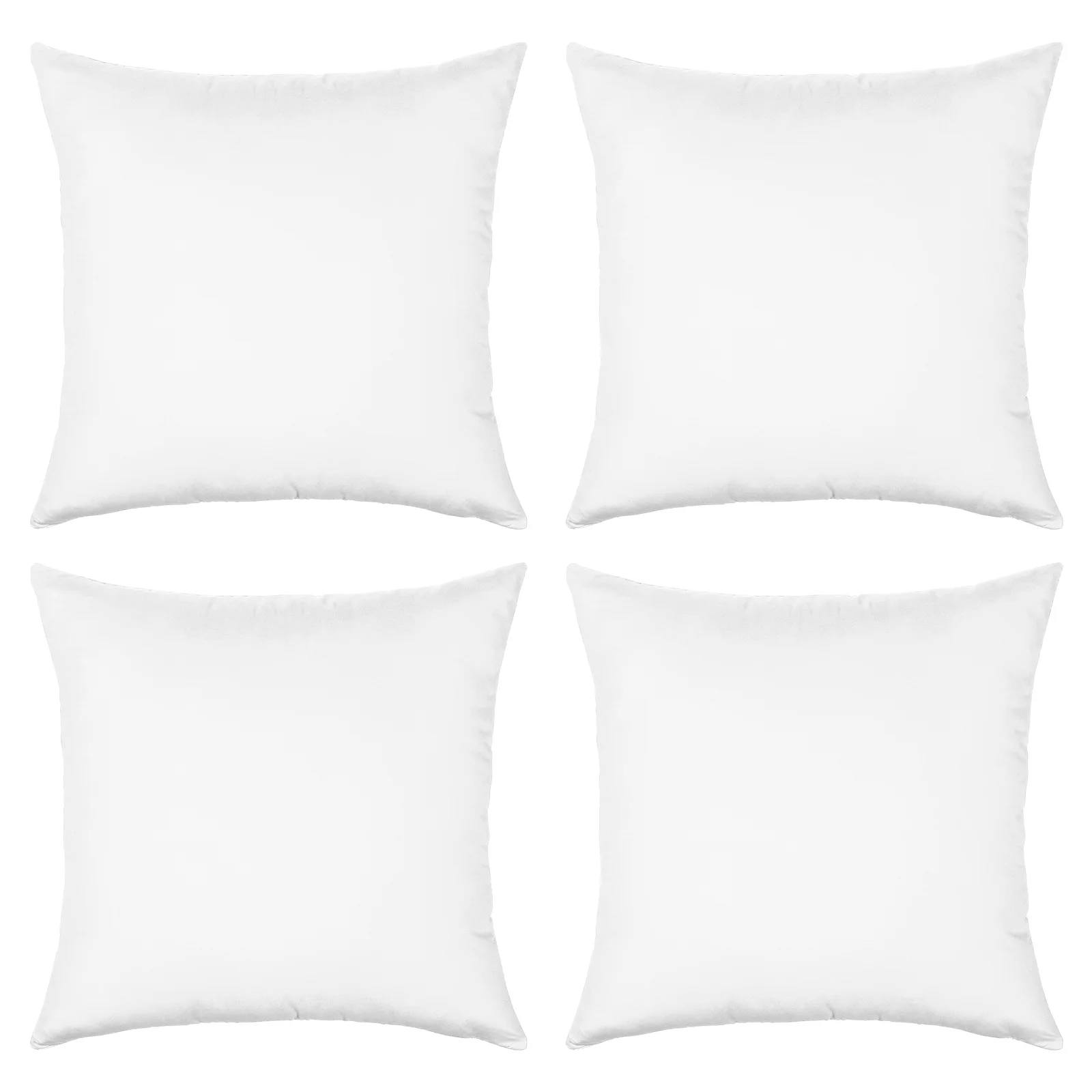 

4pcs Sublimation Pillow Cover Diy White Cushion Covers Polyester Fabric Blank For Home Decor Sofa Throw Pillow