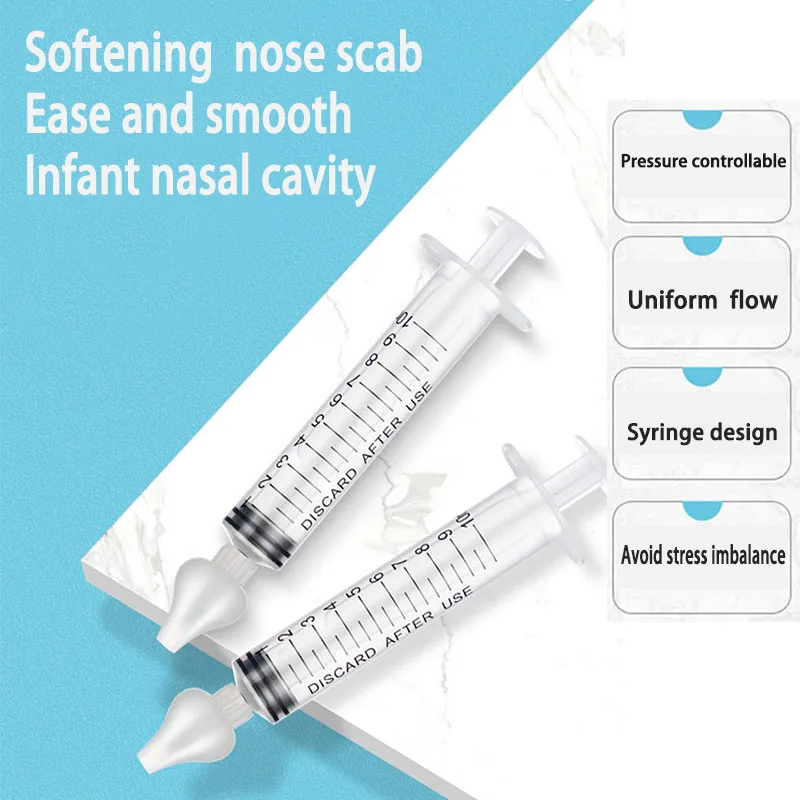 10Pcs Baby Nasal Care Set 10ml Gentle Nose Cleaner Portable Infant Hygiene Tool for Newborn Babies