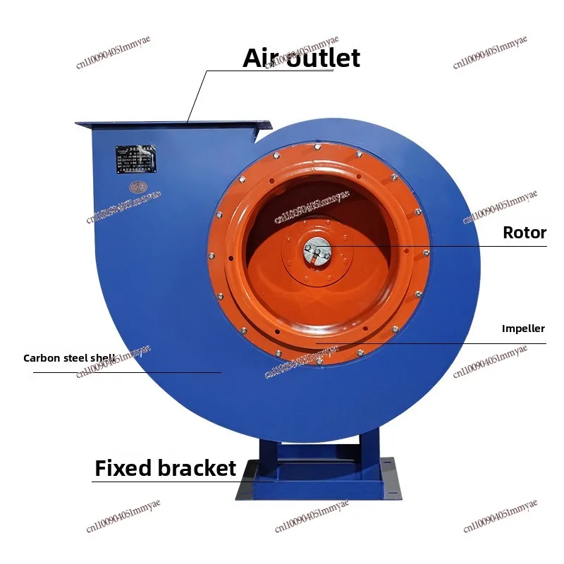 Multi-wing centrifugal snail fan 220V large suction kitchen hotel suction