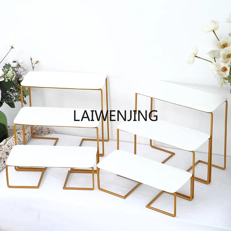 LYN Light Luxury Ceramic Dessert Display Stand Outdoor Dim Sum Tray Pastry Table Wedding Arrangement