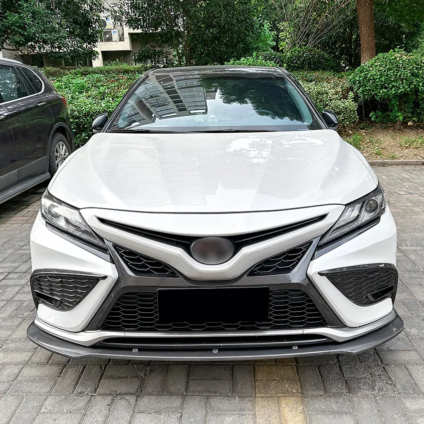 

For Toyota Camry XV70 Sport 2021+ Accessories Front Bumper Lip Spoiler Splitter Upgrade Kit