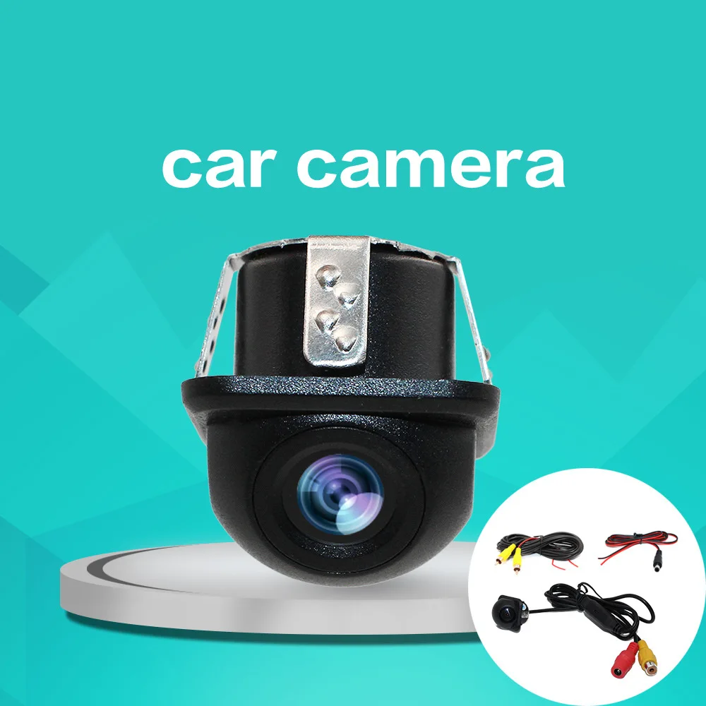 Car reversing camera, small straw hat infrared night vision, high-definition right blind spot reversing rearview image