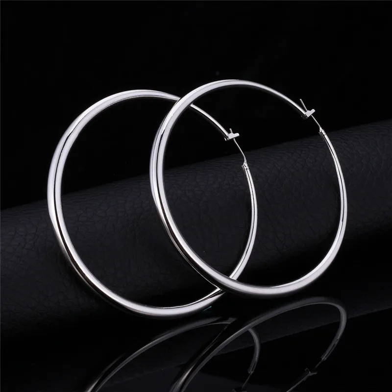 ChainsPro Big Hoop Earrings For Women Gift Gold/Silver Color Wholesale Big Earrings Fashion Jewelry E132