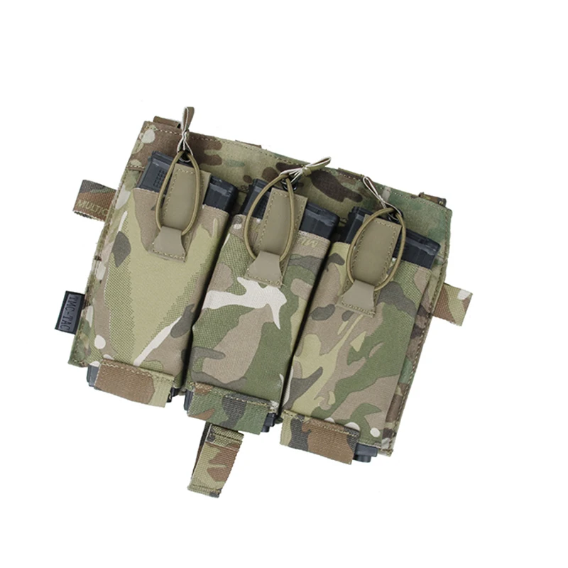 

TMC Plate Carrier Stretch Detachable Mag Panel Triple 556 Elastic Magazine Pouch MC Multi Camo TMC3465