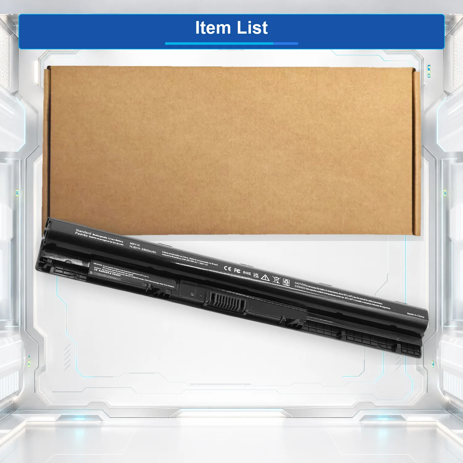 M5Y1K 40Wh 14.8V Laptop Battery For Dell Inspiron 14 15 17 5000 3000 Series 5559 3451 3558 3567 5755 5756 5458 GXVJ3