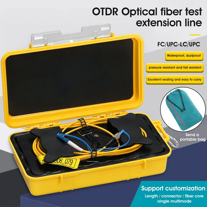 

LC/UPC-FC/UPC OTDR Dead Zone Eliminator Fiber Rings Fiber Optic OTDR Launch Cable Box 500M 1Km 2Km SM 1310/1550nm