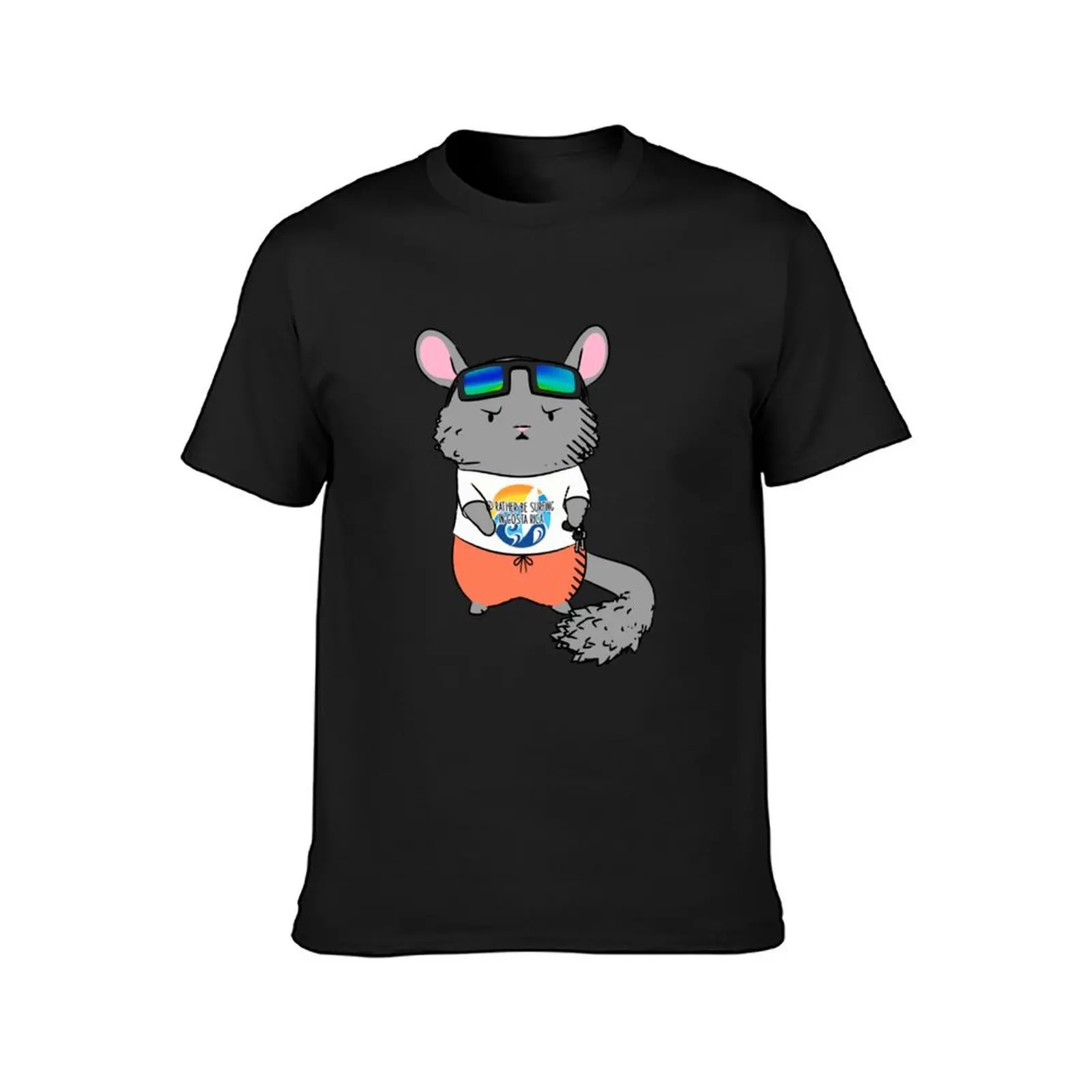 Chinchilla Dad T-Shirt kawaii clothes boys animal print sweat korean fashion men clothings