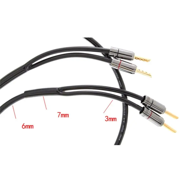 RISE- 1Pcs Speaker Audio Cable Wire HiFi Cable Pants 18mm No Shrinkable PVC Y Splitter Tube Sleeve