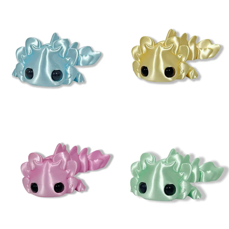 3D 인쇄 귀여운 뉴트 트리케라톱스 공동 이동식 8cm 홈 인테리어 무작위 컬러 시뮬레이션 눈 brinquedos infantil 1pcs