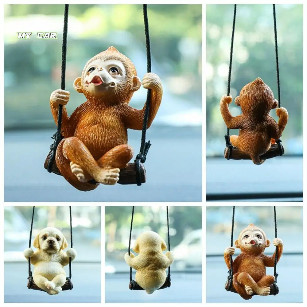 

Labrador Dog Rear View Mirror Hanging Swing Car Trinket Car Window Pendant Creative Gift Cute Rearview Mirror Ornament