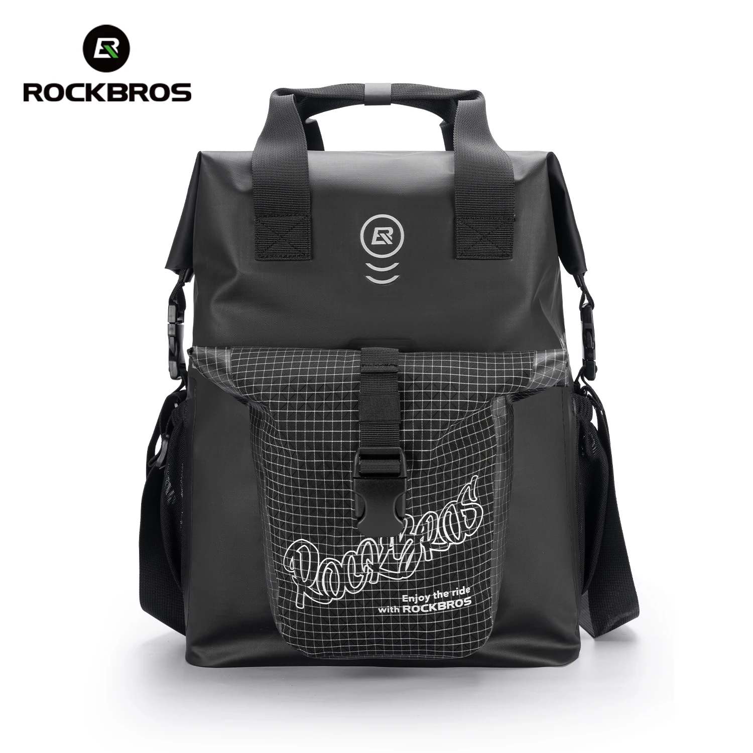 ROCKBROS Folding Bike Front Bag 18L Large Capacity Package Trunk Multifunction Portable Shoulder Bag Folding Bike Accessories