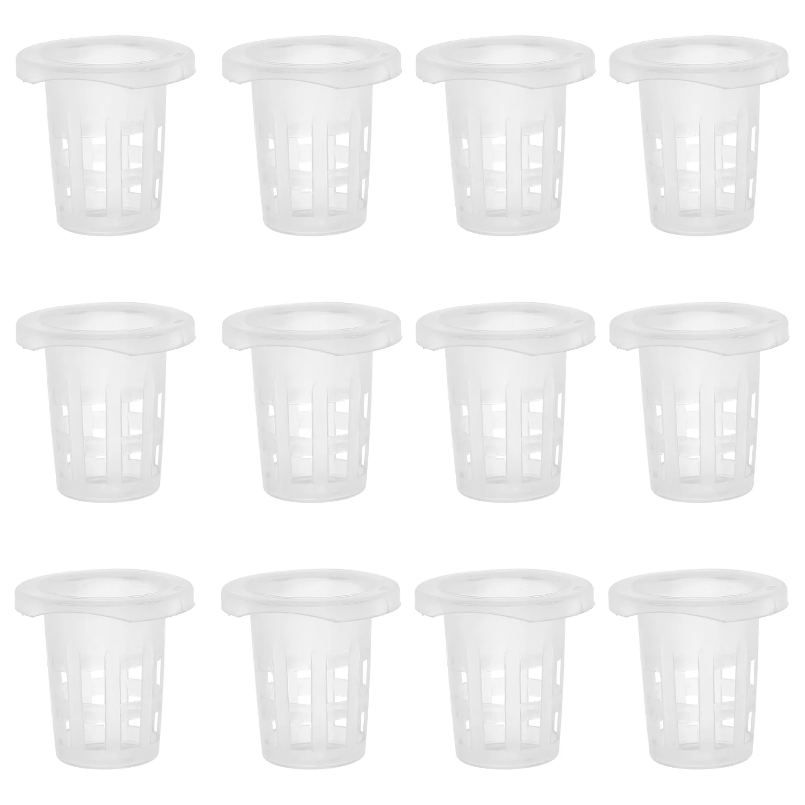 

100 Pcs Hydroponic Growing Cup Net Cups Garden Containers Plastic Orchid Pots with Holes Planting Bucket Basket for Hydroponics