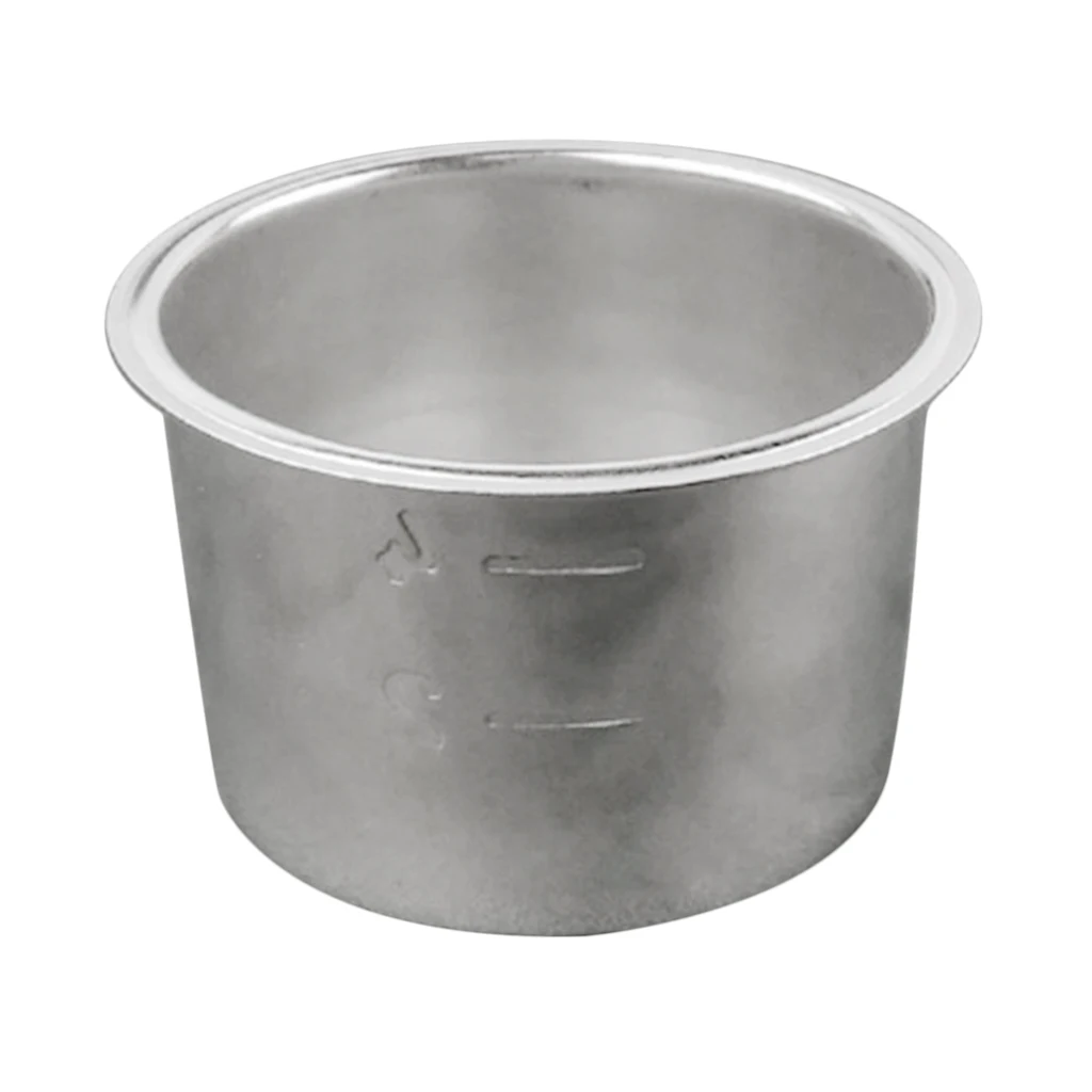 Stainless Steel Coffee Machine Filter Espresso Cup 4 Cups Reusable