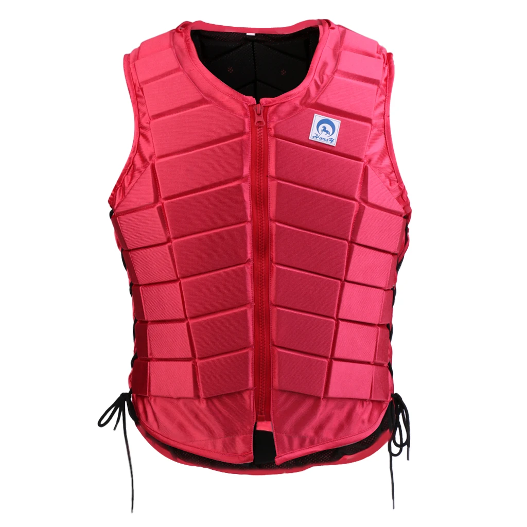 Equestrian Safety Vest Shock Absorbing Body Protector Riding Vest for Kids Horseback Training Apparel