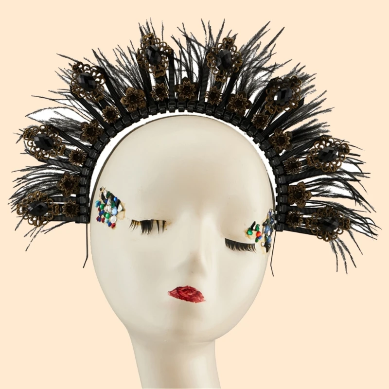 

Teen Students Carnivals Hairband with Spiked Cosplay Holy Headbands Halloween Performances Hairband