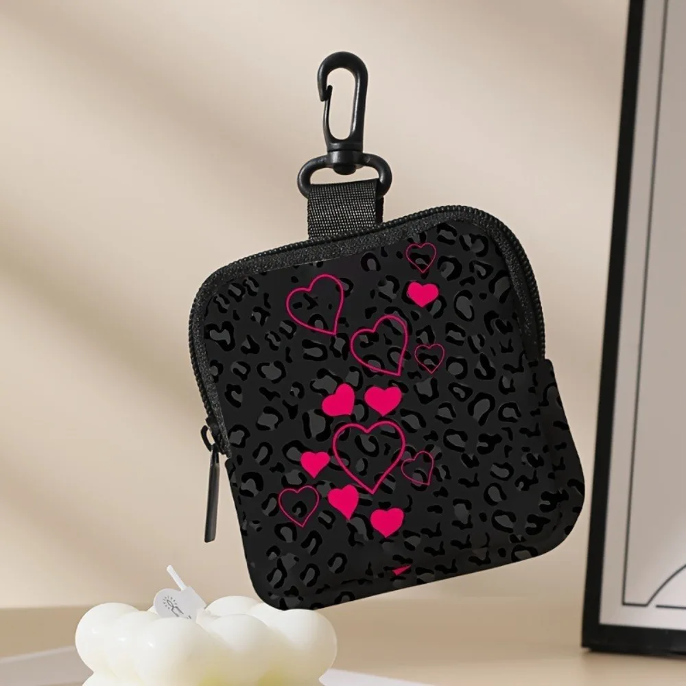 

Модный мини-кошелек для монет, легкая прочная сумка для наушников, портативная сумка для хранения с принтом кошки и собаки, подарок друзьям