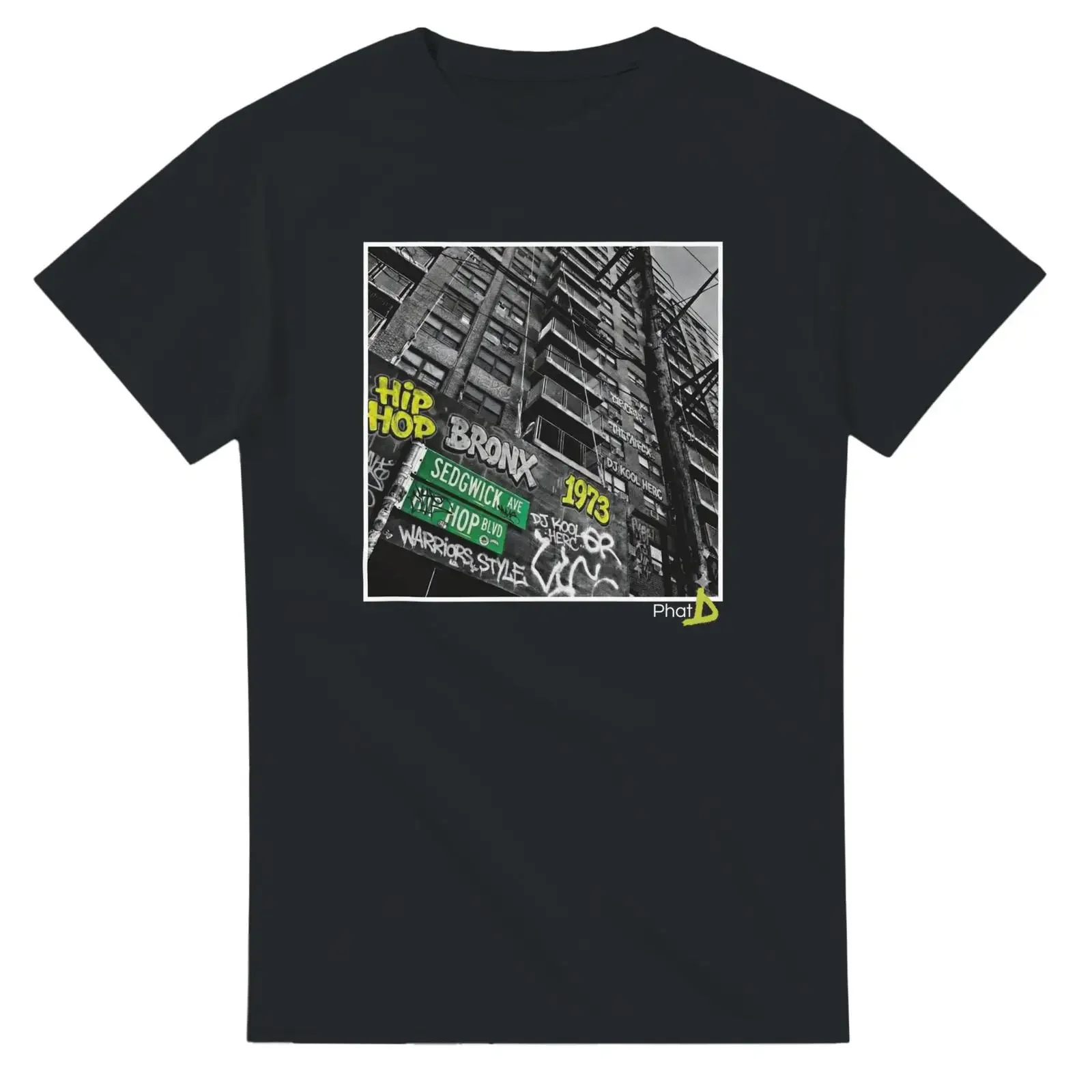 Bronx 1973 Old School Hip Hop T Shirt Sedgwick Ave Birthplace of Rap Vintage 90s Streetwear Boom Bap  vintage Washed Casual