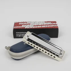 KONGSHENG New Amazing 20 10-Hole Diatonic Harmonica White and Black Comb